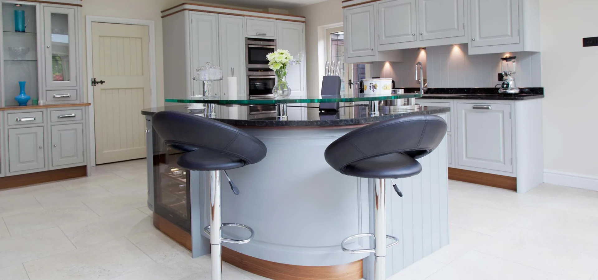 Traditional Duck-Egg Blue Kitchen — Laindon, Essex