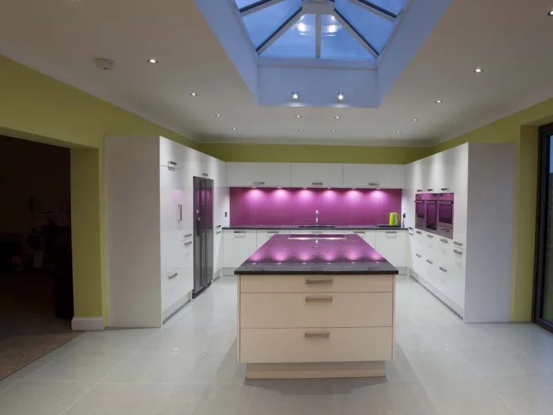 Modern U-Shaped Kitchen with Island — Rayleigh, Essex